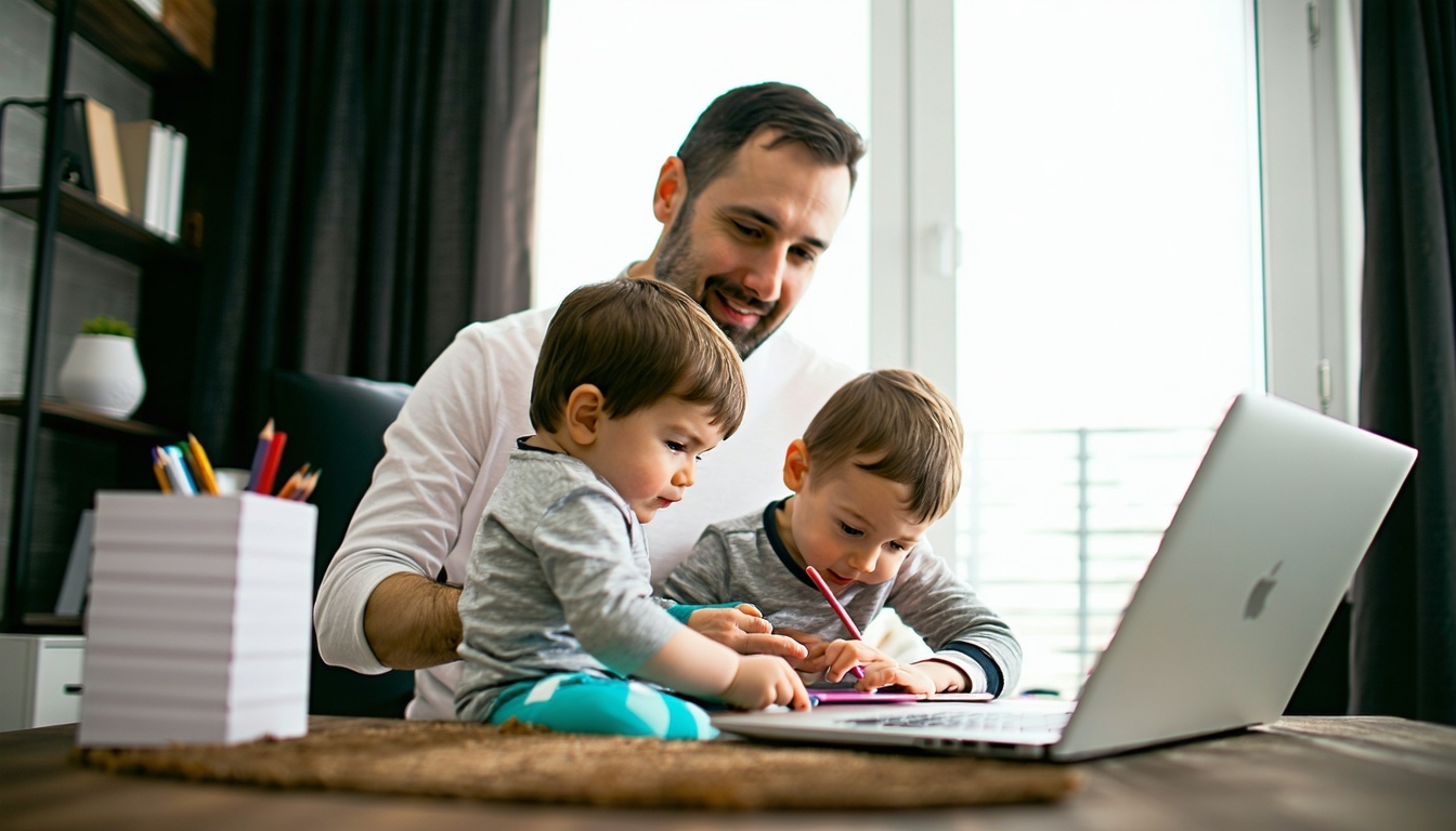 A work-at-home dad balancing family and freelancing